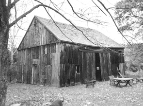 Eighteenth century New England barn.