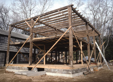 Dismantled colonial era saltbox for sale.