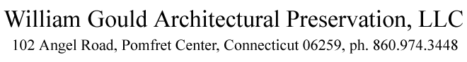 Willam Gould - Architectural Preservation LLC - 102 Angel Road, Pomfret Center, Connecticut 06259, ph#860-974-3448